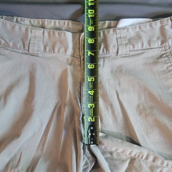 The North Face Bermuda Shorts Womens 12 Tan Brown Cotton Stretch Outdoors Hike - Picture 4 of 13